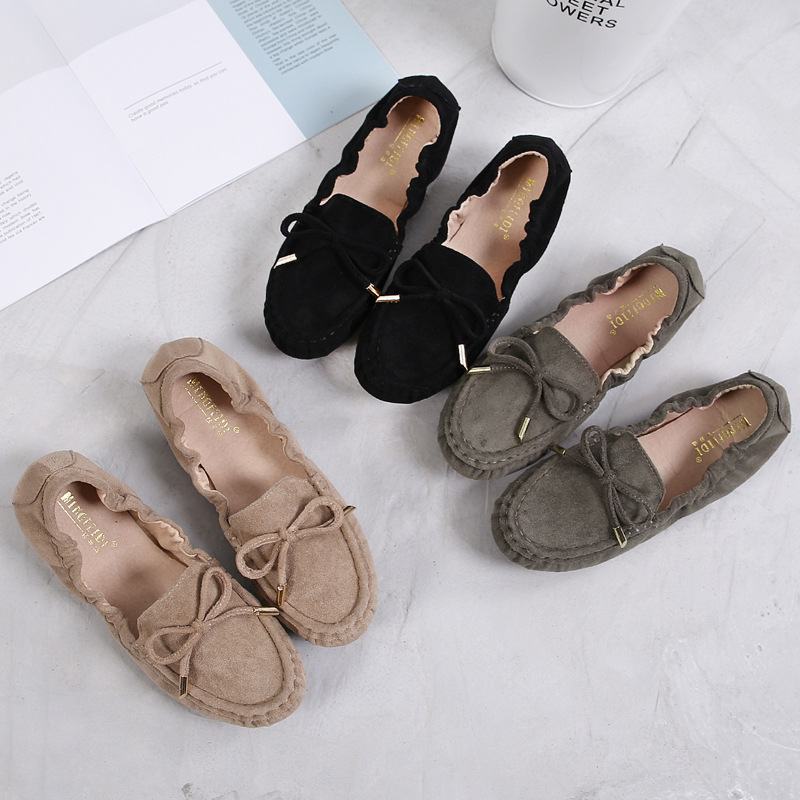 Mocasines de las mujeres 2023 primavera y otoño desgaste exterior plana perezoso inferior suave embarazadas más tamaño versátil estilo coreano zapatos trabajo image 5
