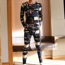 福利 特价 新款男士保暖国潮青年加厚加绒保暖裤经典秋衣秋裤套装