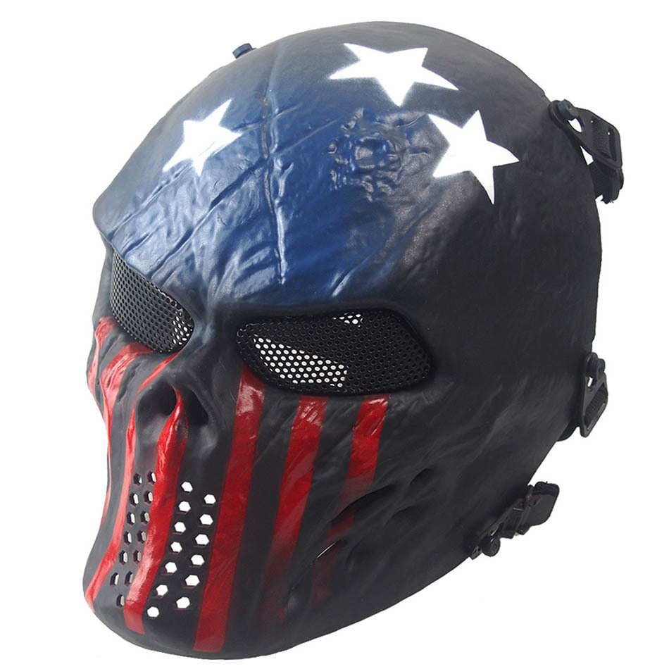 M06 máscara protectora de la cara completa al aire libre real CS cráneo máscara protectora película de Halloween y accesorios de televisión image 6