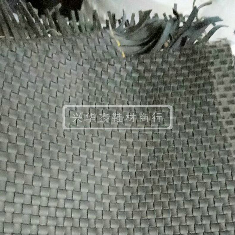 批发松紧带织带编织布粗纹PU编织布pu革料箱包面料PU抽条定 制