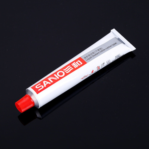 Three-in-One Liquid Flat Sealing Adhesive, White 80g Nitrile Type High-Temperature Resistant, 588 Red Glue Oil-Resistant, 586 Black Glue