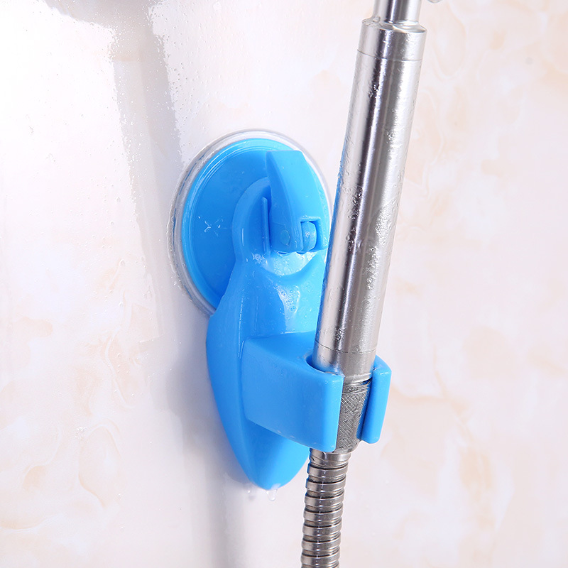 Soporte para cabezal de ducha con ventosa sin taladro para el hogar, colgador de plástico para cabezal de ducha de baño, soporte ajustable para base de ducha. image 6