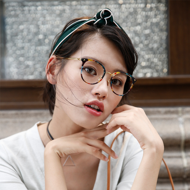 Retro fashionable trend fresh universal glasses for men and women