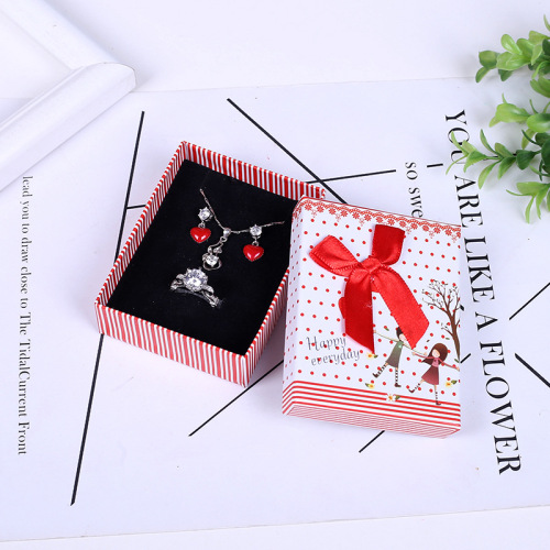 Butterfly knot necklace ring earrings bracelet packaging box exquisite gift box 7*9*2.5 jewelry box accessory box batch