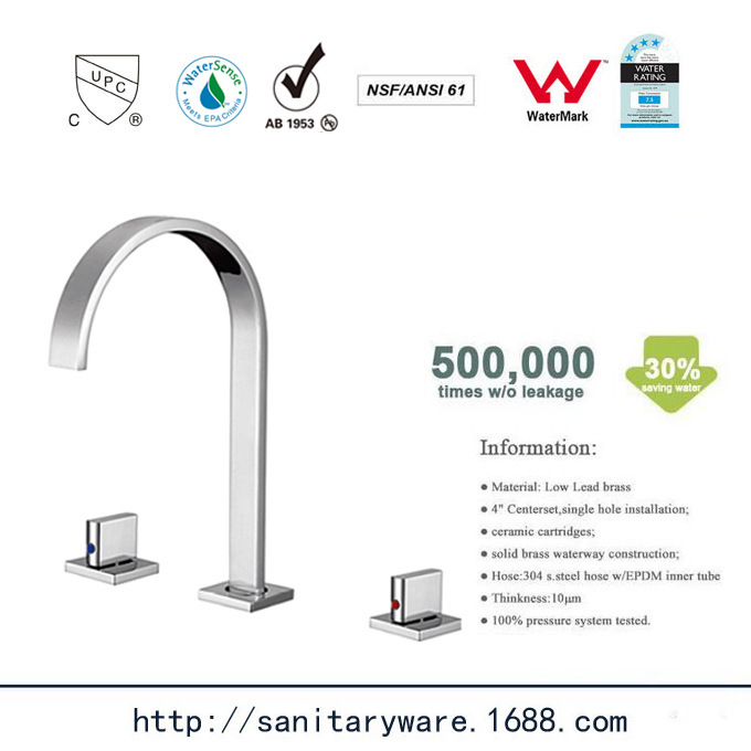 American faucet CUPC certification UPC certification three-hole basin faucet export license American hotel/Engineering