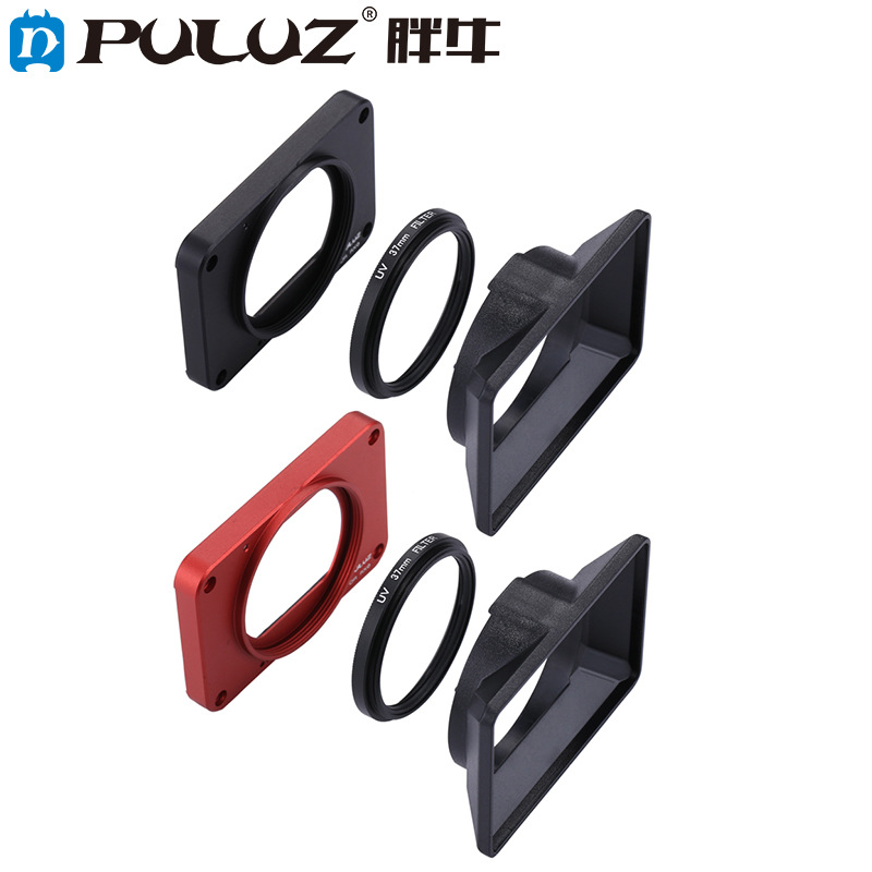 PULUZ Fat Cow adecuado para Sony RX0 II panel frontal gafas con tornillos UV espejo capucha