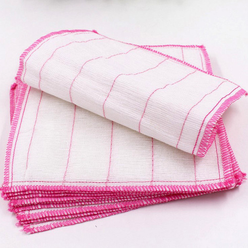 5-layer 28*28 wood fiber dish towel, kitchen quilted rag, scouring pad, Yiwu daily necessities department store wholesale