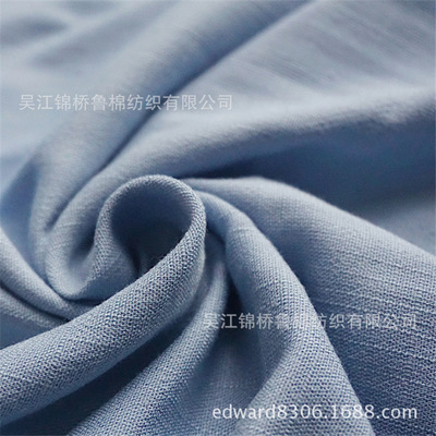 人棉竹节仿麻平纹府绸坯布R60S 90*88/30S绉布20经纬加捻人丝双绉|ru