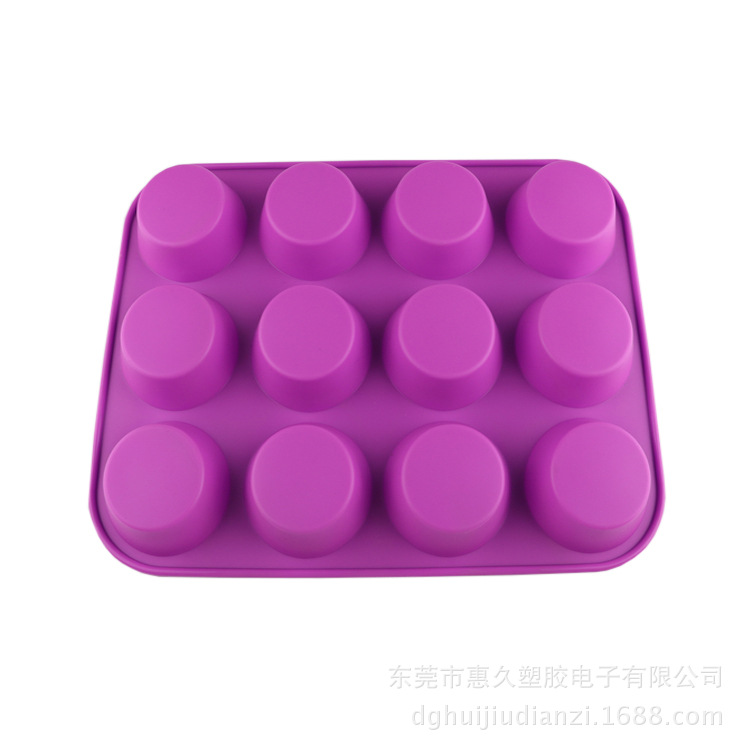 硅胶日用制品蛋糕模 12连花形花草 果冻布丁点心模具