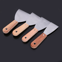 Putty knife thickened paint scraper putty knife cleaning knife wooden handle paint scraper putty shovel craftsman's tool