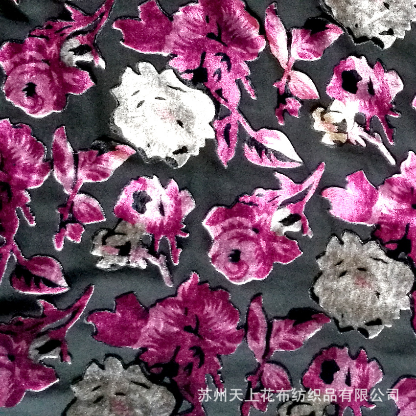 长期供应印花布料适合家居软装舞台服装苏州工厂长期供应锦绒花布