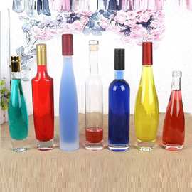 厂家批发玻璃瓶空酒瓶创意红酒瓶配高分子盖和木塞盖量大从优