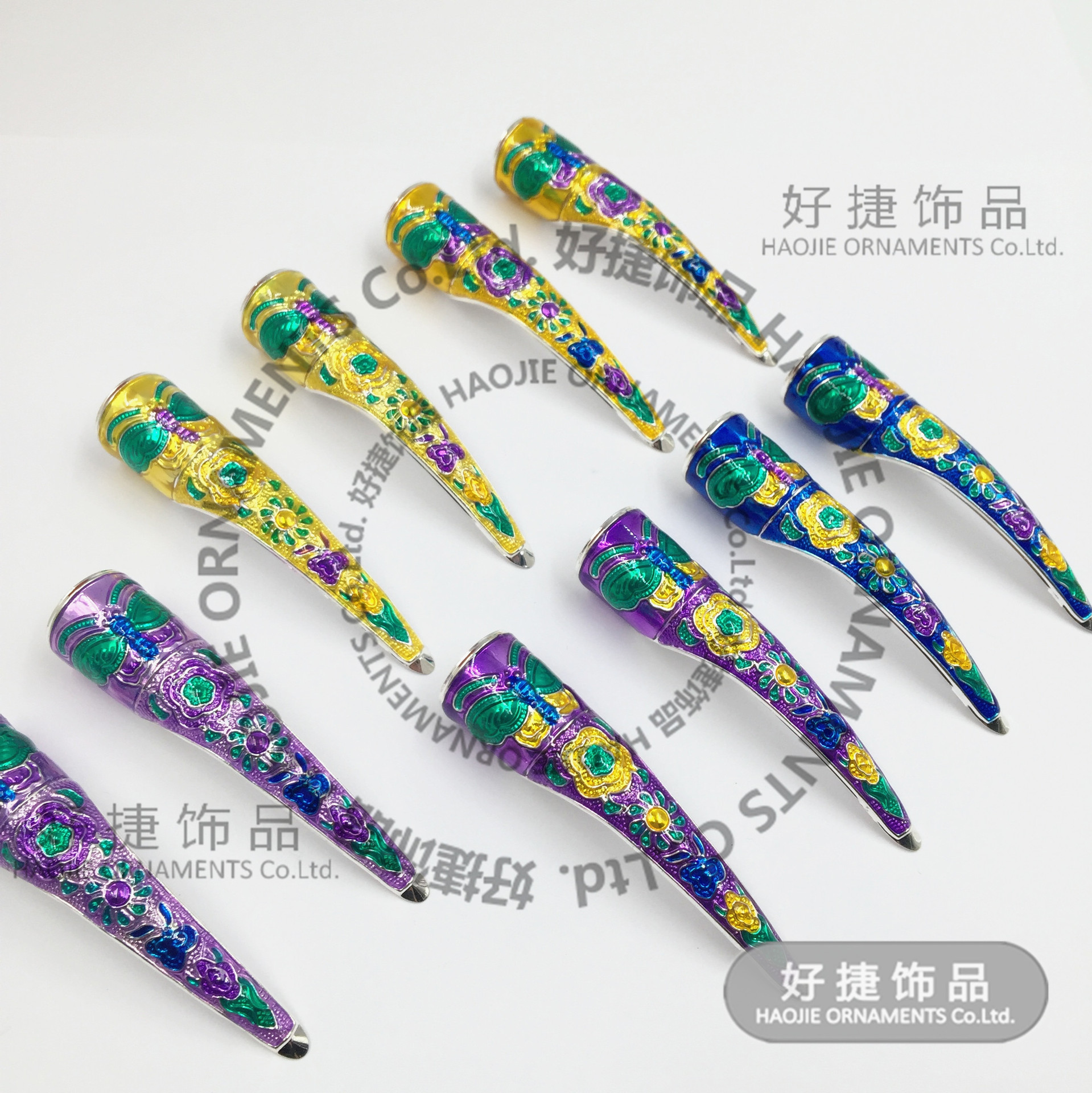 Oil-Based Nail Covers, Palace-Style Nail Protection, Zhen Huan Yingluo Empress Nail Covers, Ancient Style Colored Oil Nail Protection Sets
