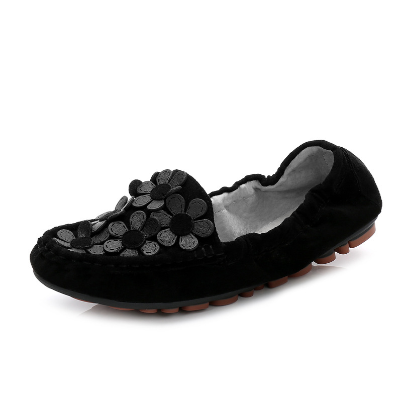 Mocasines para mujer primavera y verano nuevo desgaste exterior plano perezoso deslizamiento-en rollo de huevo mujeres embarazadas más tamaño versátil mocasines Coreanos