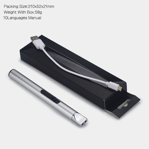 代发跨境迷你USB电弧点火枪厨用点火器户外烧烤野营打火机防风