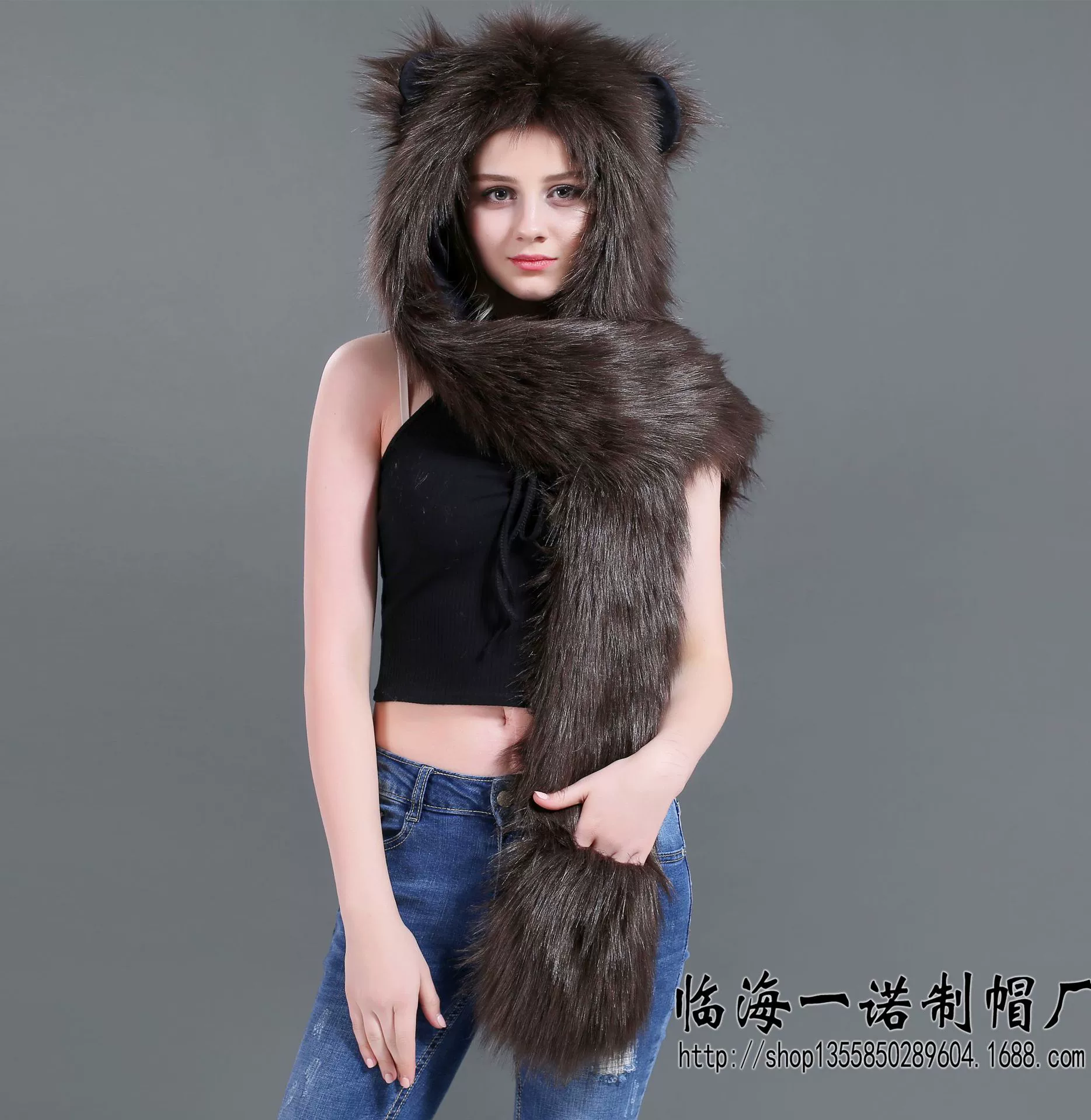 Winter Cartoon Hat, Scarf & Gloves Set (Speed Tong) — One Size, Multiple Animal Styles