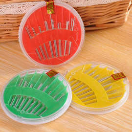 家用针线盒套装圆盘针盒缝衣针手缝针手工针一元店摆地摊货源针盒