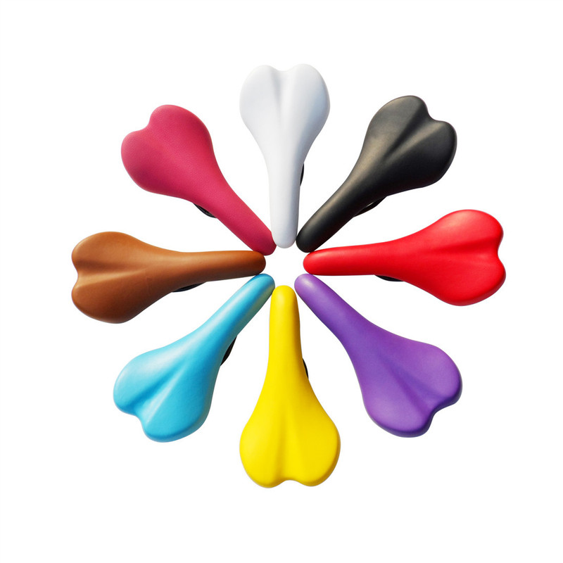 Bicycle Seat Cushion Saddle Seat Bag Colorful Fixed Gear Bike Road Bike Competitive Outdoor Cycling Accessories Black