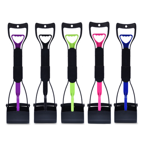 Long handle pet litter grabber foldable pet poop scooper dog poop pick-up tool waste grabber with seal pet cleaning supplies