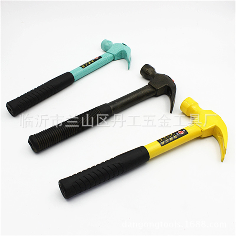 厂家供应 钢管柄羊角锤 多功能锤子 榔头 木柄羊角锤 起钉锤 榔头