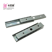 二折滑轨5寸35宽两节钢珠滑轨抽屉滑轨125mm5寸导轨12.5家具五金