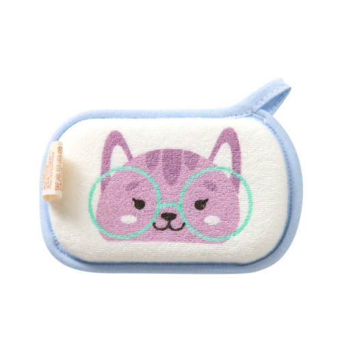 Baby bathing sponge infant bath mat children's scrub bath ball shower scrub newborn hair washing sponge bath mat