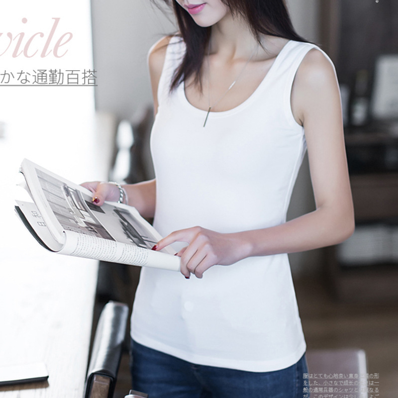 Slim-Fit, Low-Cut Double U-Neck Tight-Fitting Camisole for Women, Cotton Inner Wear, Autumn Base Layer, Plus Size Direct Supply Slim-Fit, Low-Cut Double U-Neck Tight-Fitting Camisole for Women, Cotton Inner Wear, Autumn Base Layer, Plus Size Direct Supply