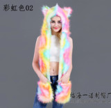 Шапка, шарф, бархатные перчатки, европейский стиль