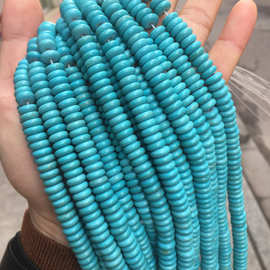 仿蓝松石隔片散珠 DIY串珠材料 饰品配件