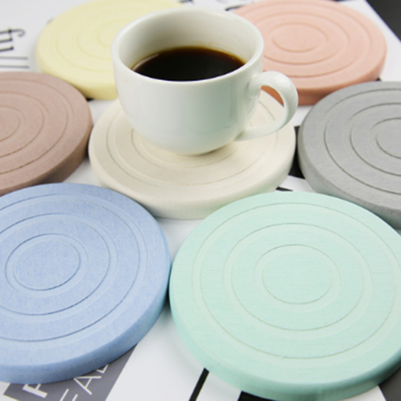 크리에이티브 규조 진흙 코스터 흡수 매트 미끄럼 방지 매트 차 컵 매트 공장 직접 로고 조각 소 도매