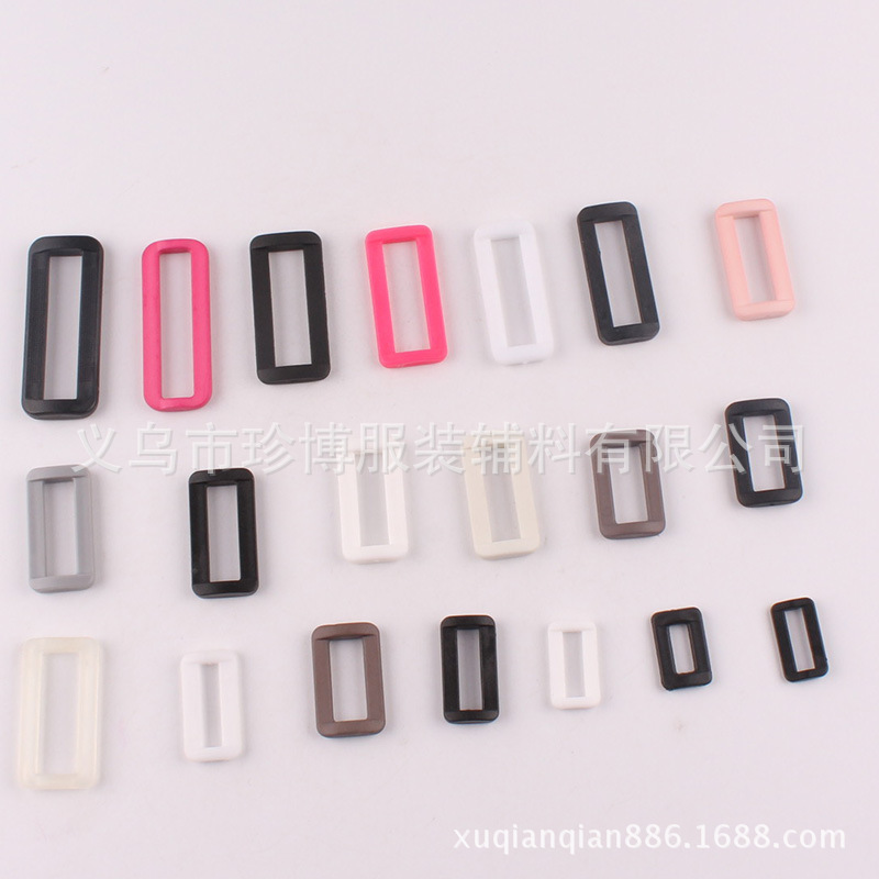 塑料扣具口字扣 厂家批发箱包扣具口子扣 现货供应塑料箱包调节扣