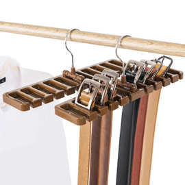 1318 加大容量皮带架10孔领带腰带架可挂10个皮带丝巾衣柜领带架
