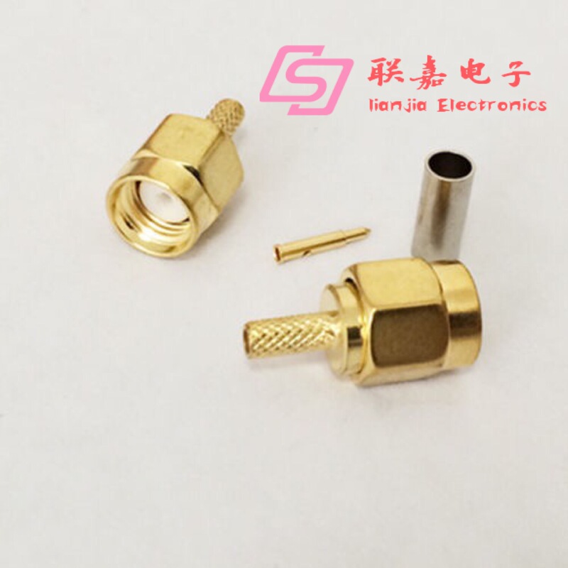 Rf Connector Sma Gold-Plated Male Internal Thread Internal Pin to 50-1.5 Feeder Cable Rg316 Rg174 Rf Connector Sma Gold-Plated Male Internal Thread Internal Pin to 50-1.5 Feeder Cable Rg316 Rg174