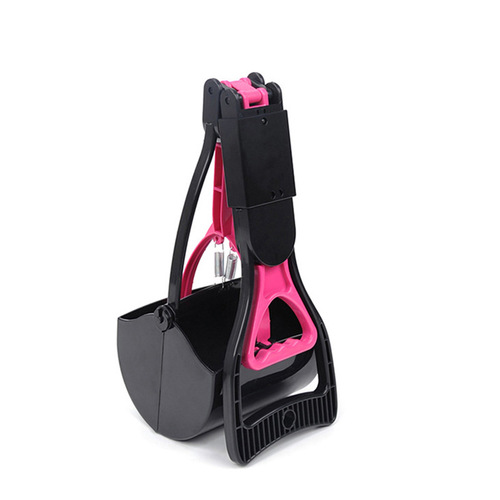 Long handle pet litter grabber foldable pet poop scooper dog poop pick-up tool waste grabber with seal pet cleaning supplies