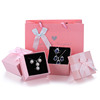 银缘美 Linen bag, case bag, set, white jewelry, box, accessory with bow, pack, decorations
