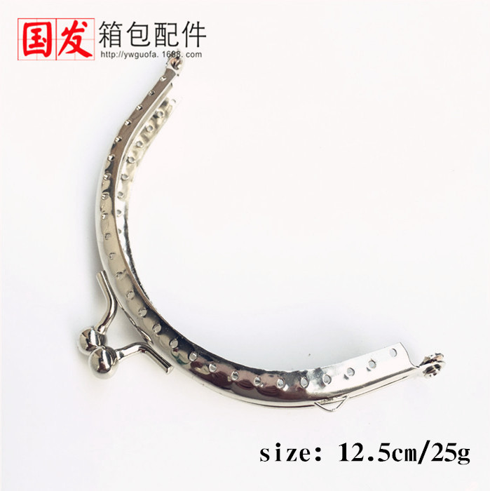 6.5 8.5 10.5 12.5CM semicircular orificio continuo oro base oro plateado relieve liso