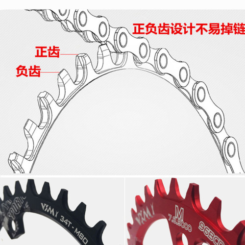 VXM mountain bike bicycle 96BCD positive and negative tooth chainring 30T/32T/34T/36T/38T/M8000 chainring
