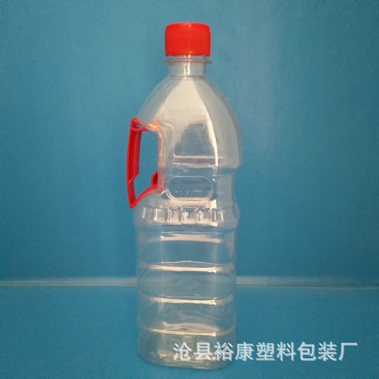 600Ml装食品级PET透明塑料油瓶 酒壶 600毫升色拉油桶