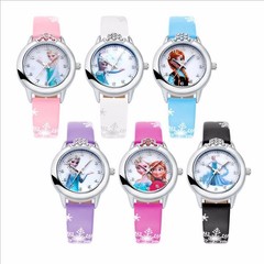 Hot selling cute Frozen children's cartoon watch for boys and girls primary school watch small dial casual belt quartz watch
