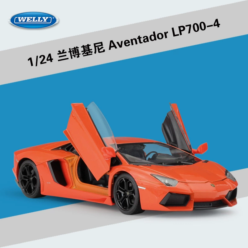Welly1: 24Huracan LP610-4 спортивная модель автомобиля из сплава, готовая игрушка-муляж