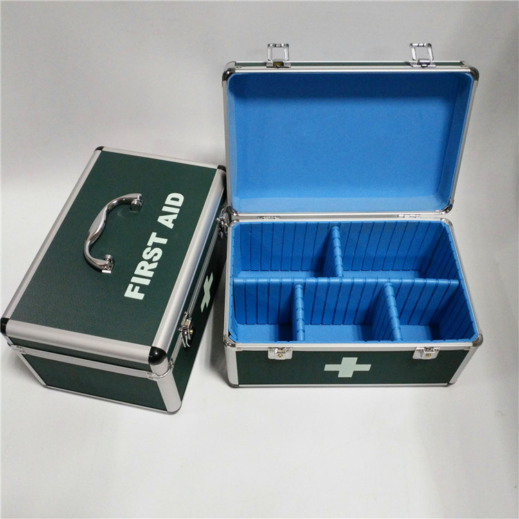 现货供应铝合金收纳医药箱 户外出诊铝箱批发出售另配多功能托盒
