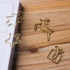 A good companion for stationery, special-shaped paper clips, creative Christmas series, paper clip-shaped paper clips, large quantity and good price