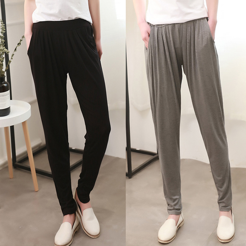 Modal Harem Pants for Women, New Spring and Autumn Style, Loose Fit, Plus Size, Slimming Casual Pants, Thin Yoga Pants, Cropped Pants