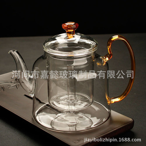 Thickened glass teapot heat-resistant tea brewing teapot boiling teapot large capacity steam teapot factory direct sale wholesale household use