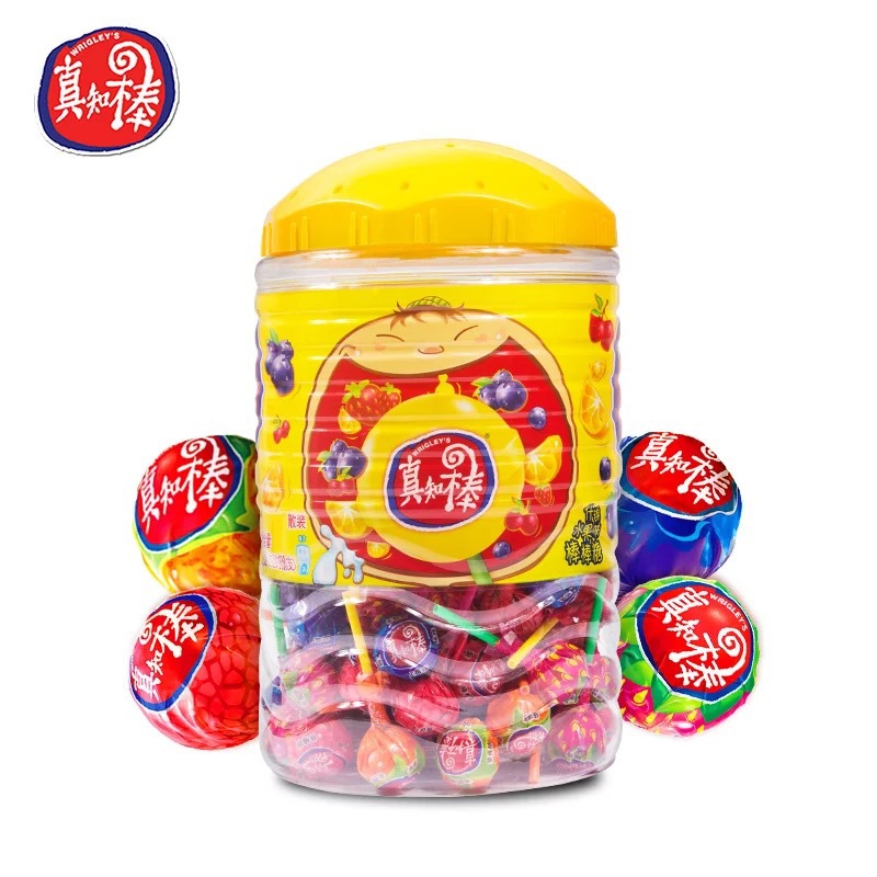 Zhenzhi lollipop 108 PCs fruit candy barrel Christmas children snack candy gift supermarket snack wholesale