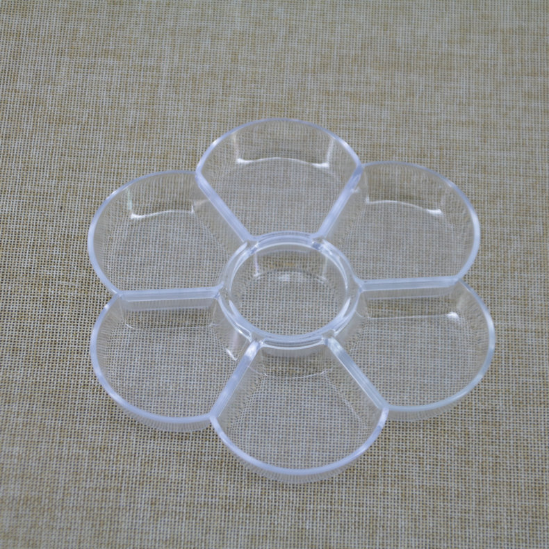 Plum Blossom Transparent Seven-grid Color Plate Gouache Chinese Painting Color Plate Color Box Color Palette Wholesale