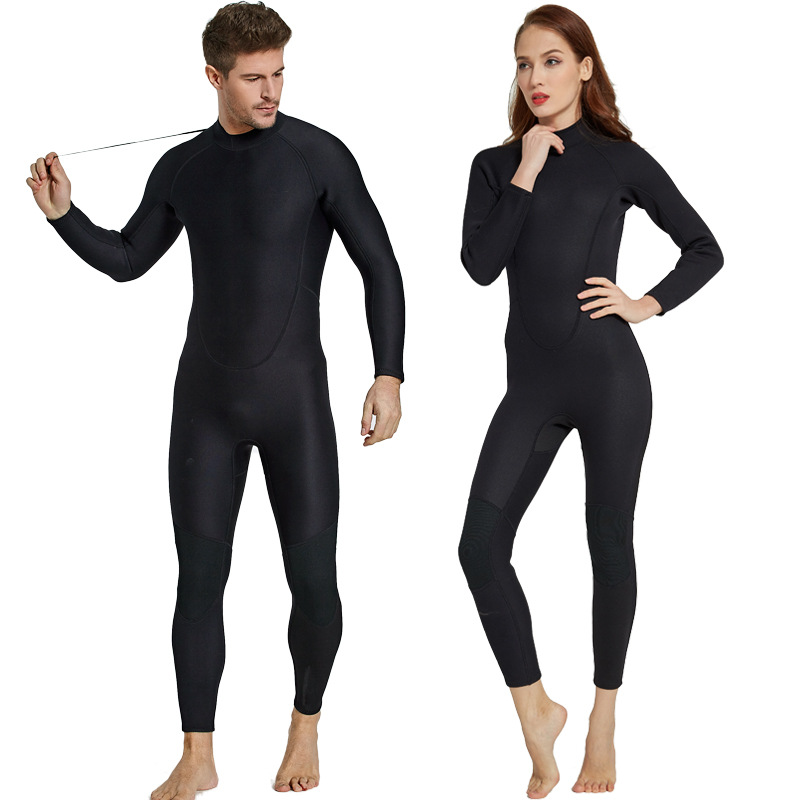 2mm Diving Suit Thickened Warm Long-sleeved One-piece Swimsuit Cold-resistant Scratch-resistant and Stab-resistant Surfer Couples Diving Suit