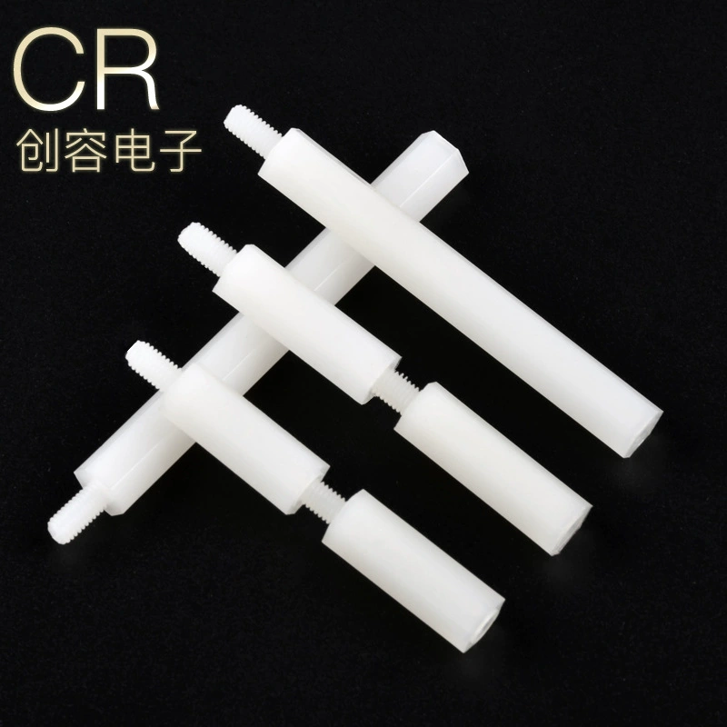 M2M2.5M3M4M5 однопотовая нейлоновая колонна, черная шестиугольная изолирующая колонна, пластиковая шпилька, прокладка для печатной платы, опорная колонна