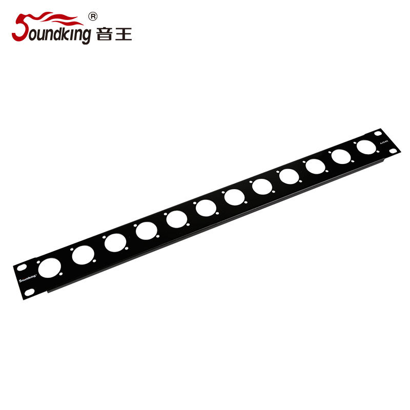 soundking音王I0712路孔19英寸1U机柜工程配件音视频机架跳线架