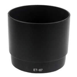 ET-67适用佳能ET67遮光罩EF100mm f/2.8 老百微遮阳罩卡口可反扣